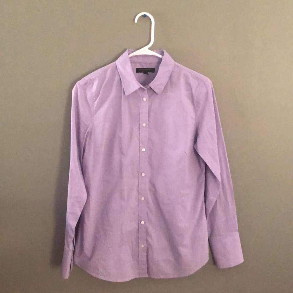 Banana Republic Lilac Button Down Dress Shirt